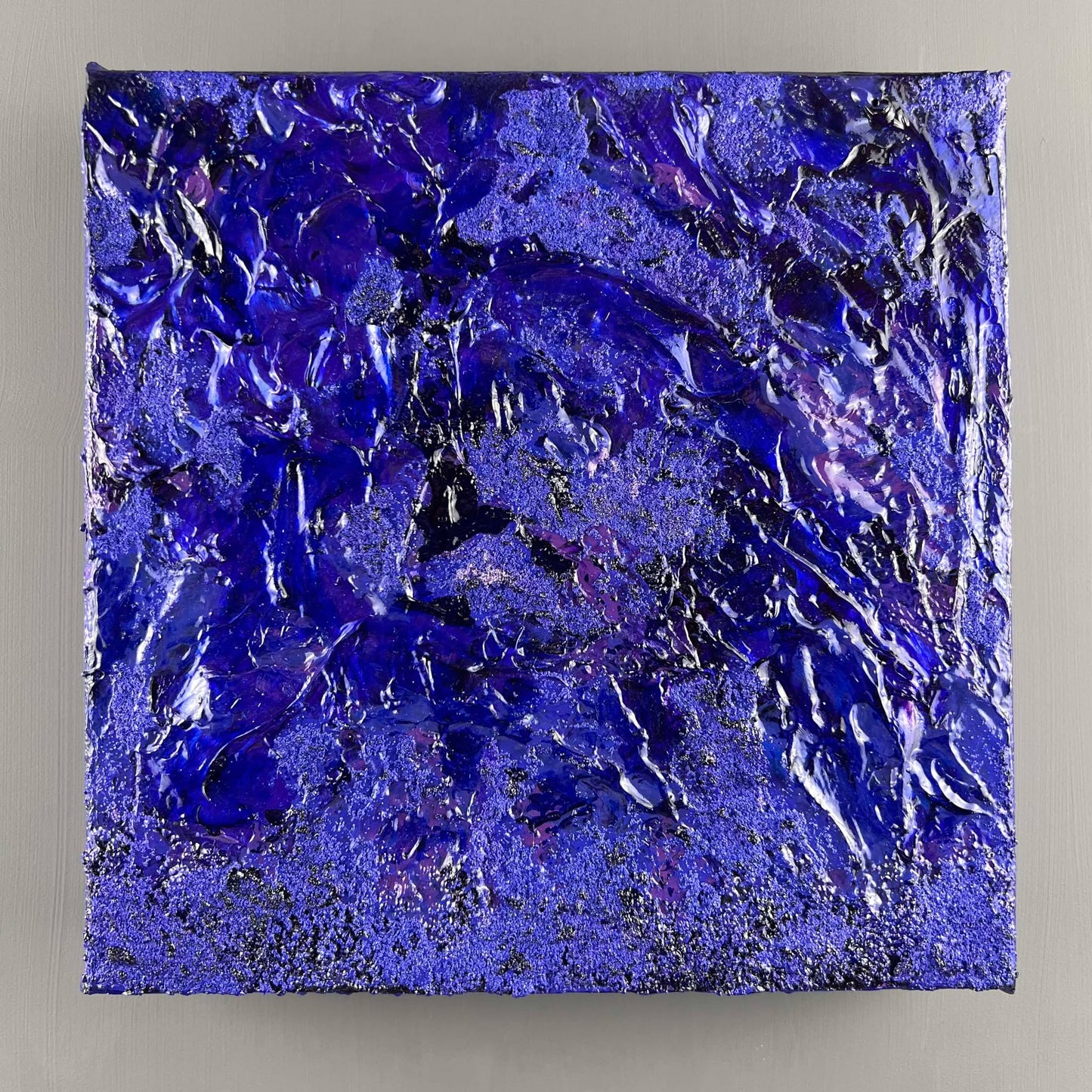 vivi & vela gemstone collection 'amethyst' artwork in vibrant violet tones.