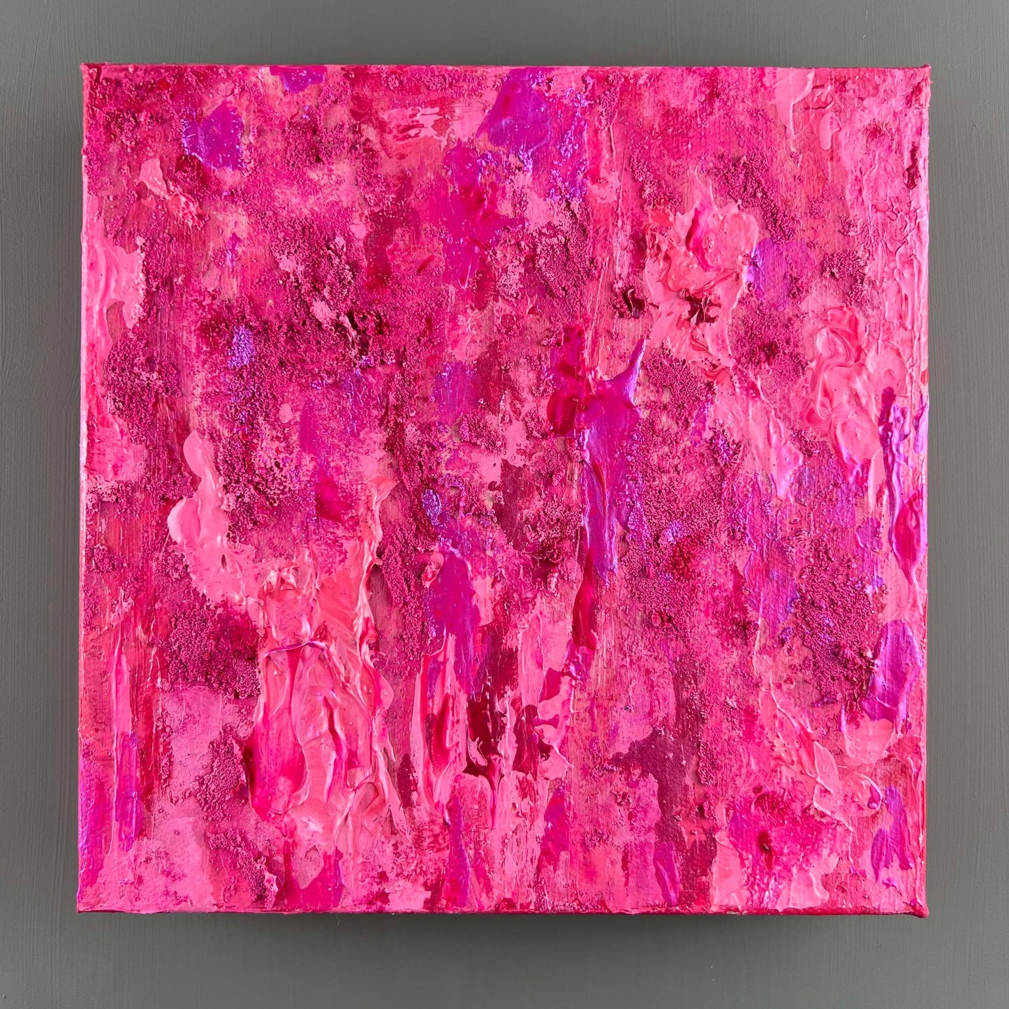 vivi & vela gemstone collection 'rhodonite' artwork in bold pink tones.